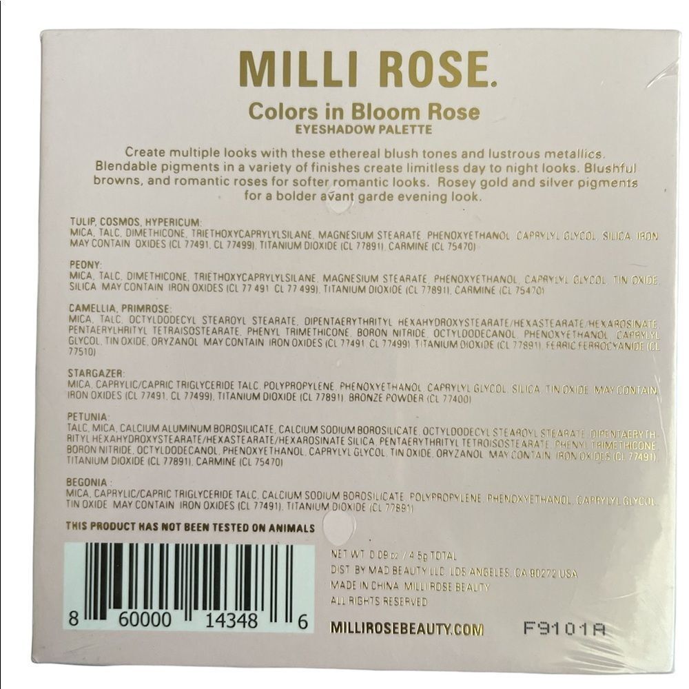 Millirose- Color in Bloom Rose eyeshadow - Picture 3 of 3